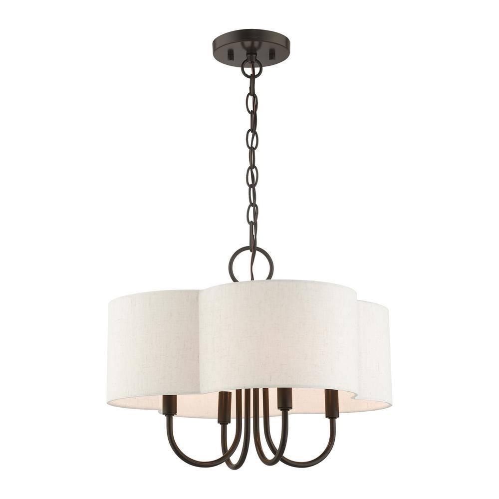 Livex Lighting Solstice 4 - Light Chandelier in  English Bronze