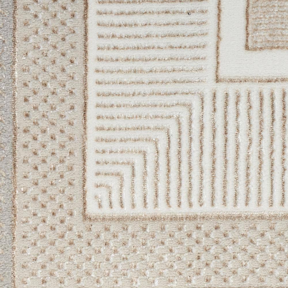 Nourison Glam 7'10" x 9'10" Ivory Modern Indoor Rug