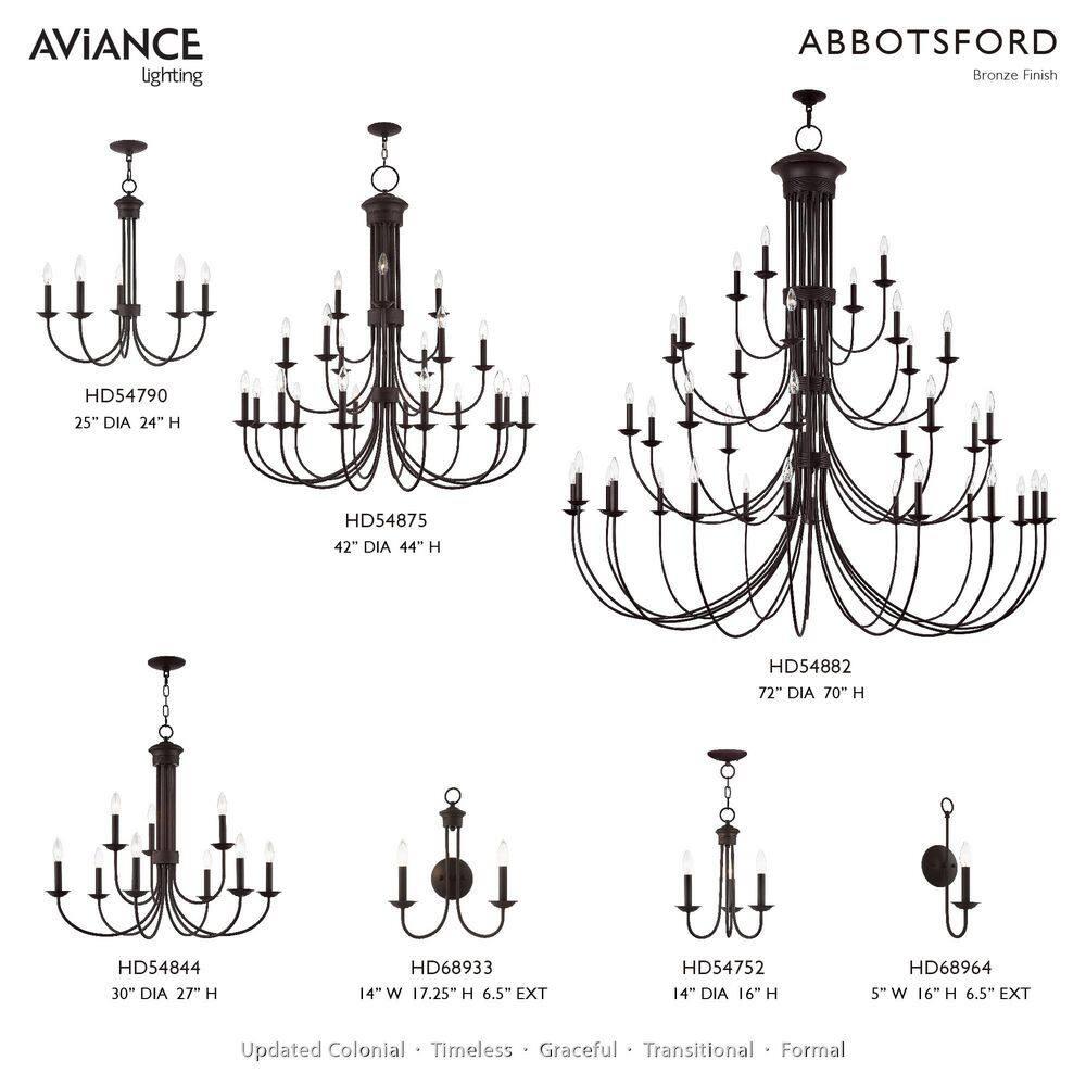Livex Lighting Estate 5 - Light Chandelier in  Bronze