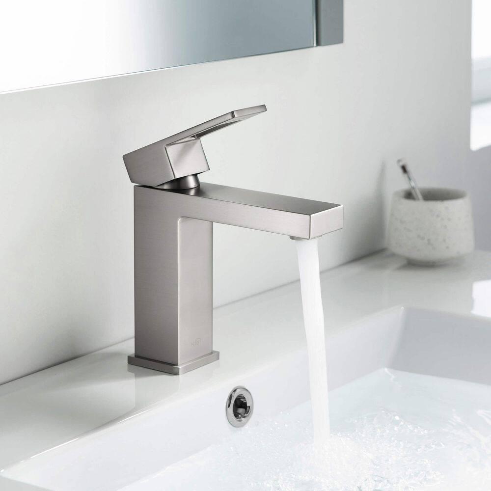 KIBI KBF1002BN Cube Single-Hole Single-handle Bathroom Faucet