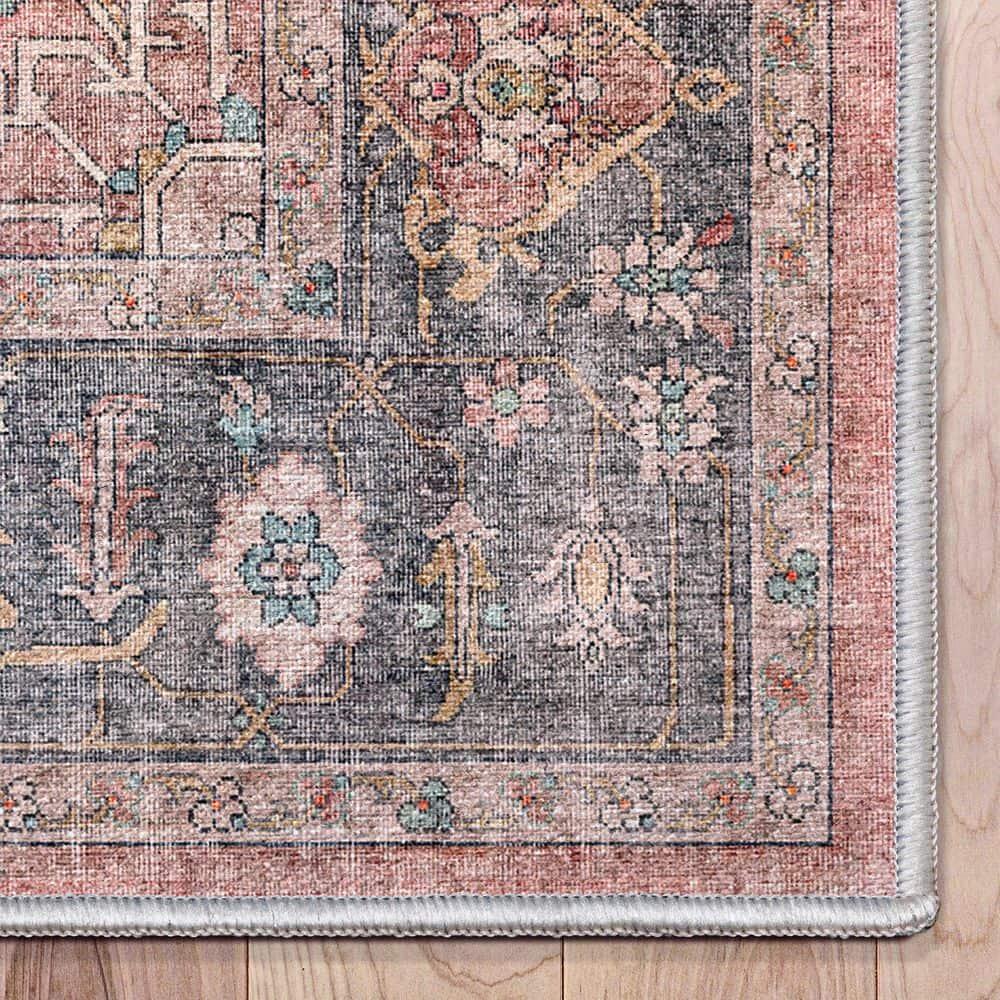 Kehr Antigua Vintage Persian Oriental Coral Flat-Weave Rug
