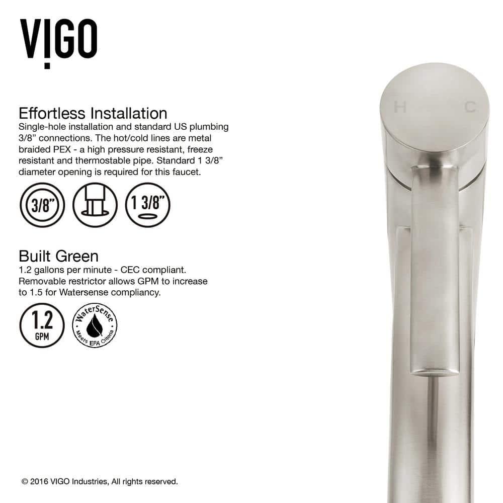 Milo 13" H Single Handle Vessel Sink Bathroom Faucet
