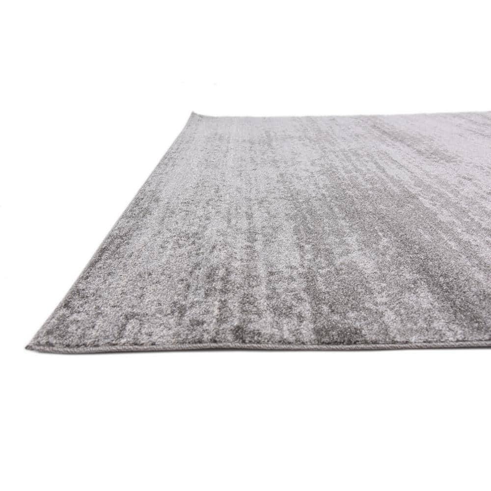 Unique Loom Del Mar Collection Area Rug - Lucille (7' 10" Square, Gray/ Ivory)