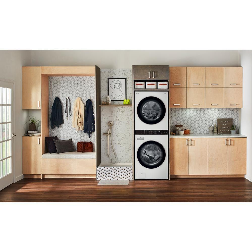 LG WKE100HWA 27 inch White WashTower™ with Center Control™ 4.5 cu. ft. Washer and 7.4 cu. ft. Electric Drye