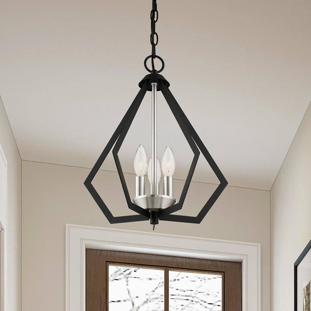 Livex Lighting Prism 3 - Light Chandelier in  Black