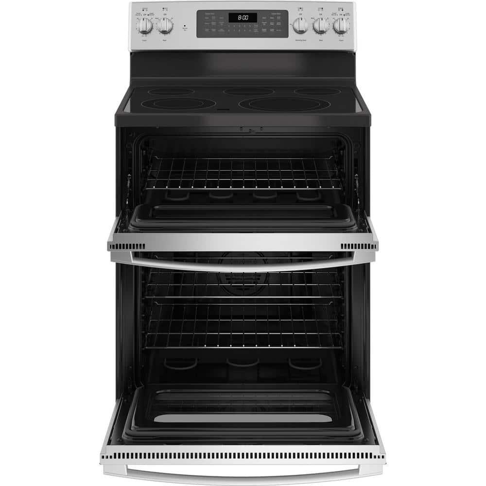 GE Appliances 30" 6.6 cu. ft. Freestanding Electric Range with 5 Elements and Convection Oven