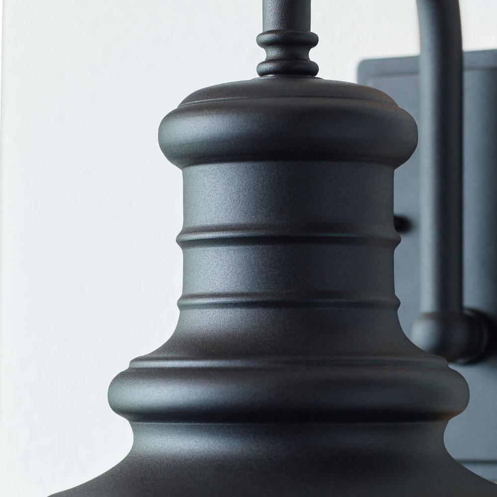 Generation Lighting Redding Station 12 1/2" High Black Outdoor Wall Light