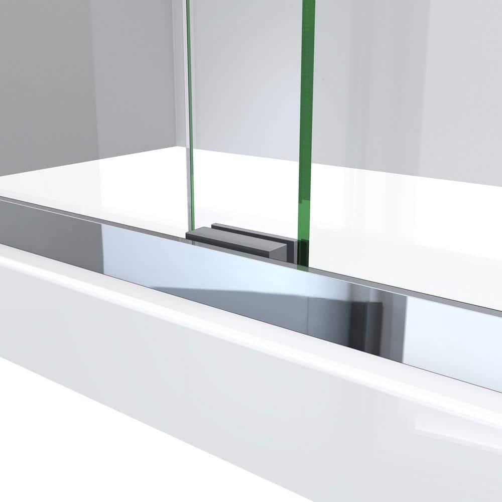 Charisma-X 44" W x 76'' H Bypass Semi-Frameless Shower Door with ClearMax Glass Treatment Technology