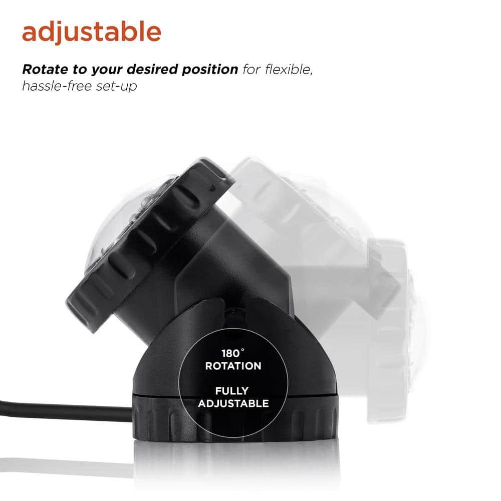 LED Submersible Light with Photocell & Transformer - Alpine Corporation: Weather-Resistant, Electric Powered Landscape Ground Spotlight