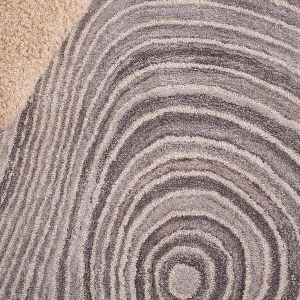 Abstract ABT153 Handmade Tufted Area Rug - Grey/Ivory - 5' X 8' - Safavieh