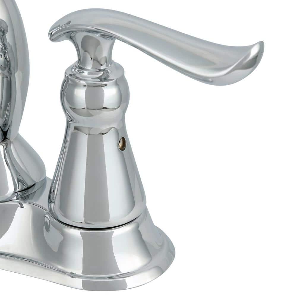 Linden Centerset Bathroom Faucet with Drain Assembly, 2-handle Bathroom Sink Faucet
