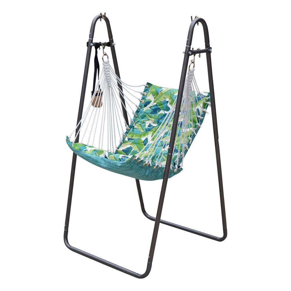 Soft Comfort Swing Chair & Stand - Green - Algoma