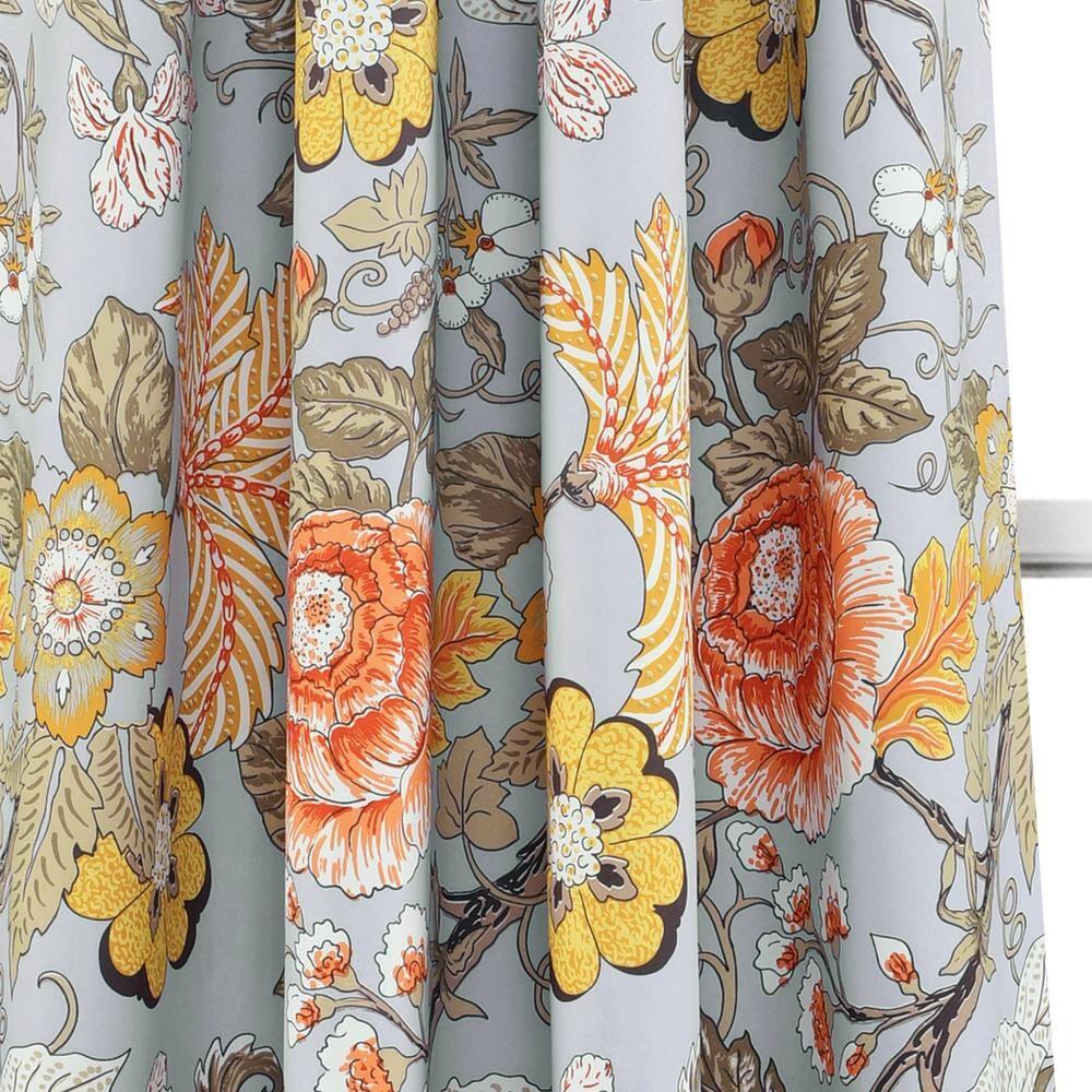 Lush Decor Floral Room Darkening Thermal Curtain Panels (Set of 2)