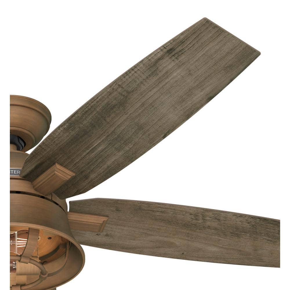 Hunter Fan 52" Hampshire 5 - Blade Ceiling Fan With LED Light Kit And Handheld Remote