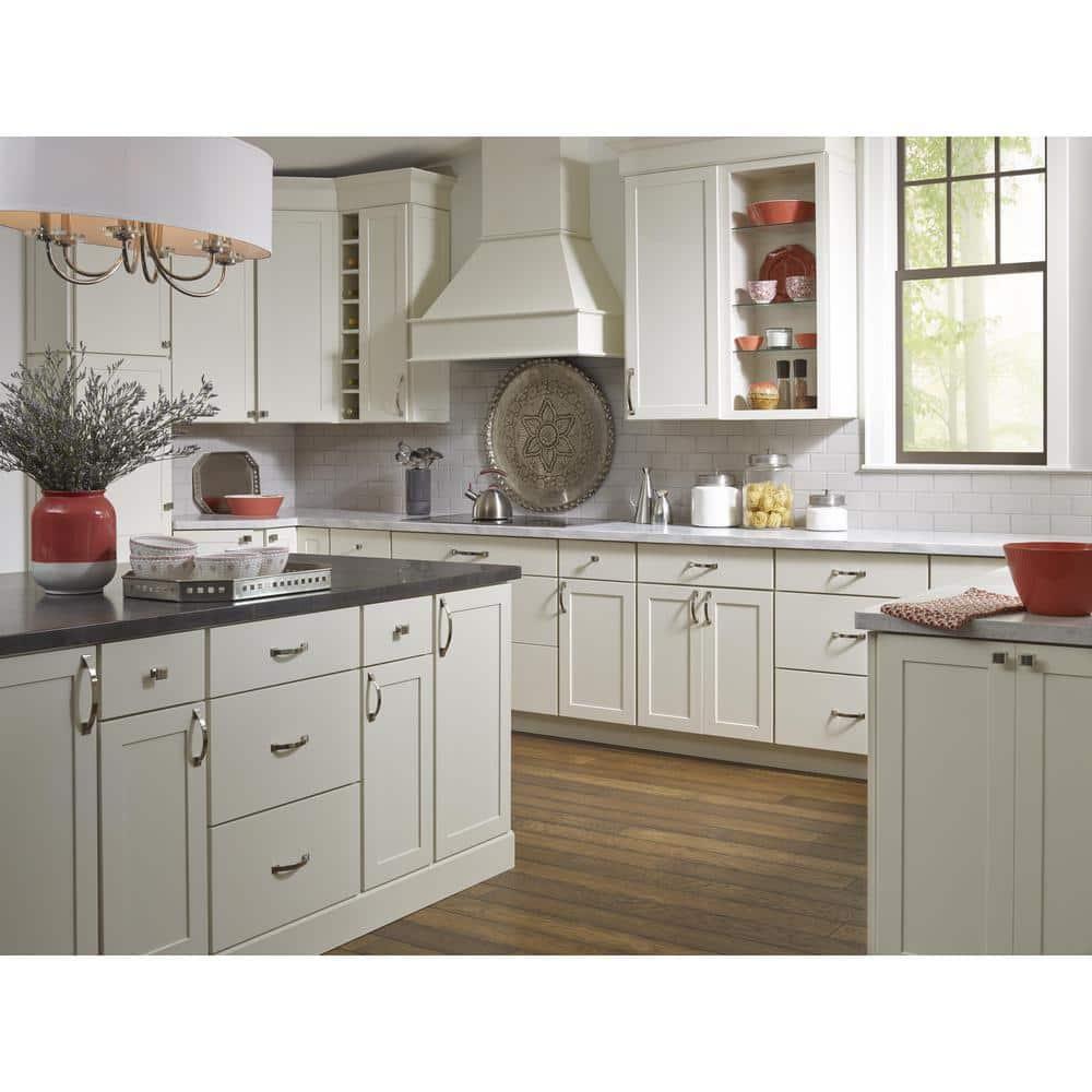 Amerock Candler 6-5/16 inch (160mm) Center-to-Center Polished Nickel Cabinet Pull