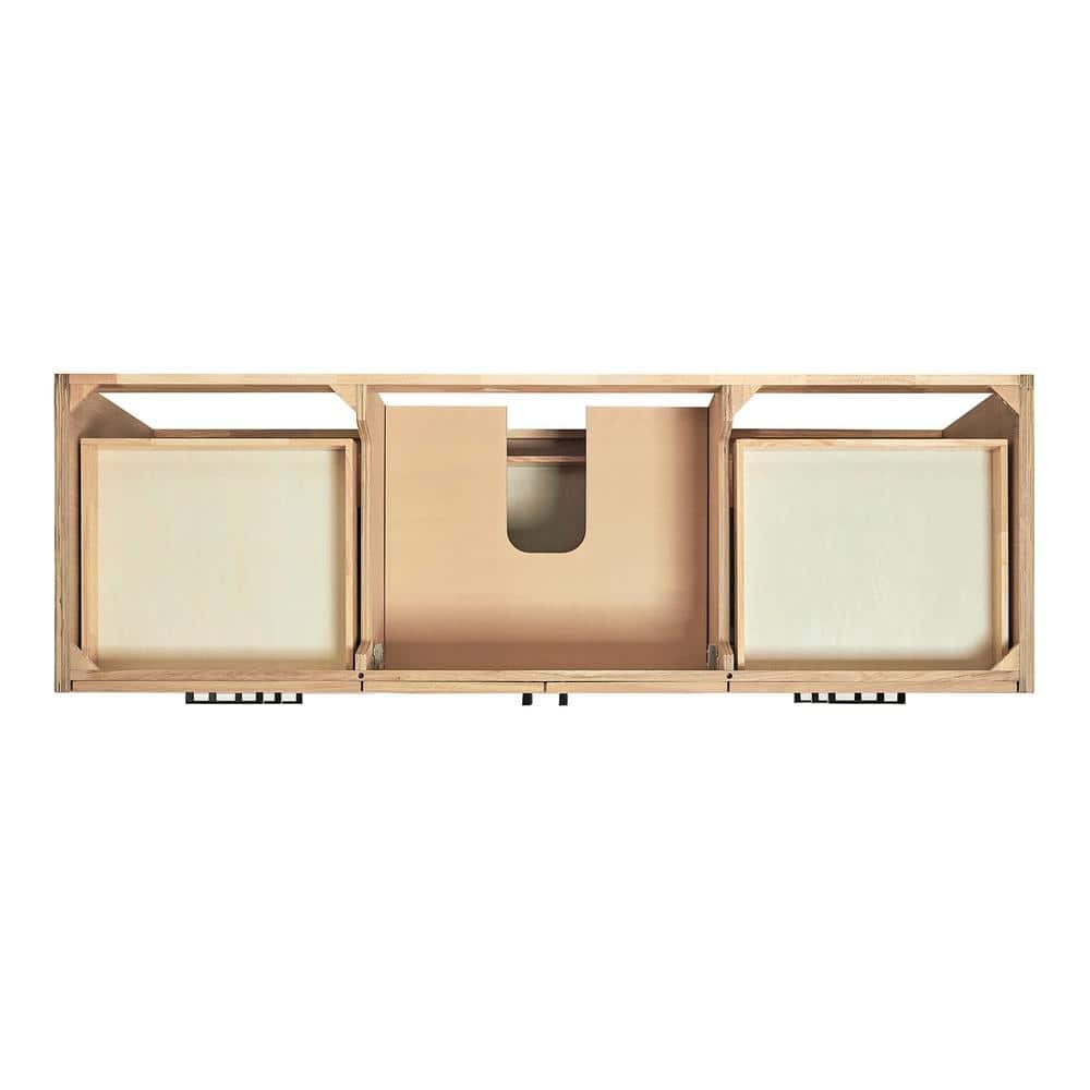 Kelly 66 in. W x 22 in. D x 36 in. H Single Bath Vanity in Oak with Carrara White Quartz Top