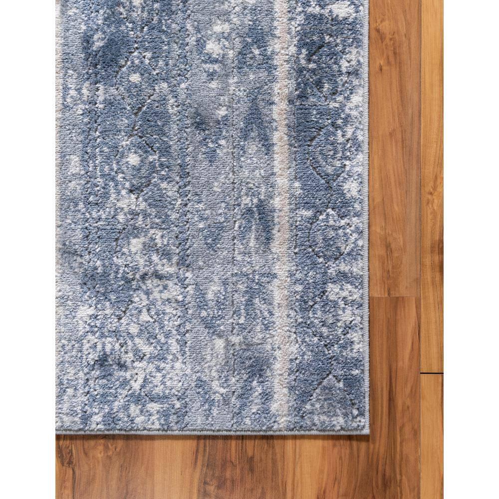 Unique Loom Portland Collection Area Rug - Depoe (2' x 6' 1" Runner Blue/Beige)