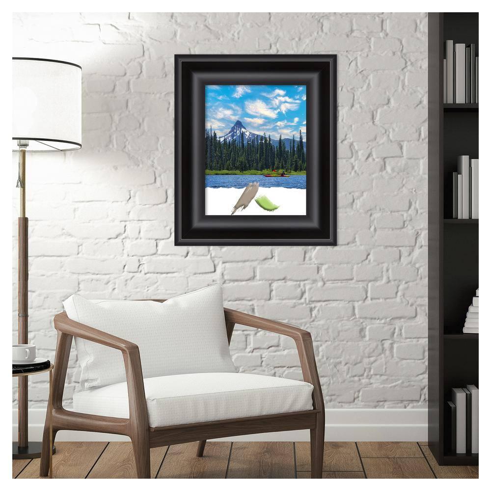 Amanti Art Grand Black Picture Frame Opening Size 11x14 in.