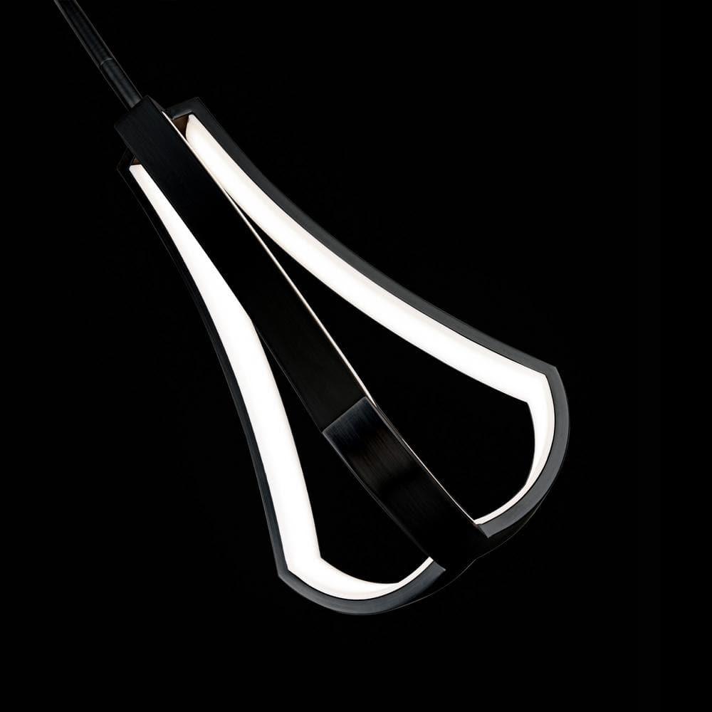 WAC Lighting Artemis 14" LED 3000K Contemporary Aluminum Mini Pendant in Black