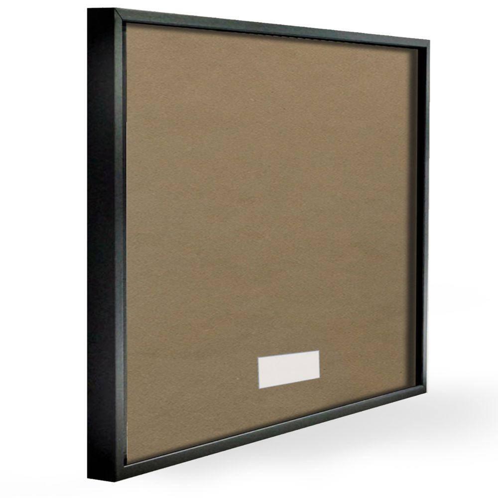 Stupell Industries Bottles And Plants Farm Wood Textured Design Framed Wall Art by Anne Tavoletti, 24" x 30", Black Framed