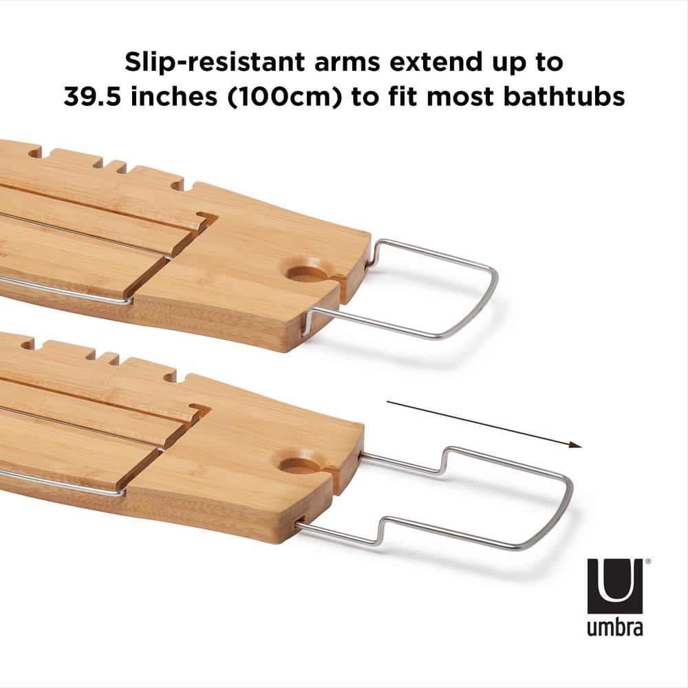 Aquala Freestanding Bamboo Bath Caddy