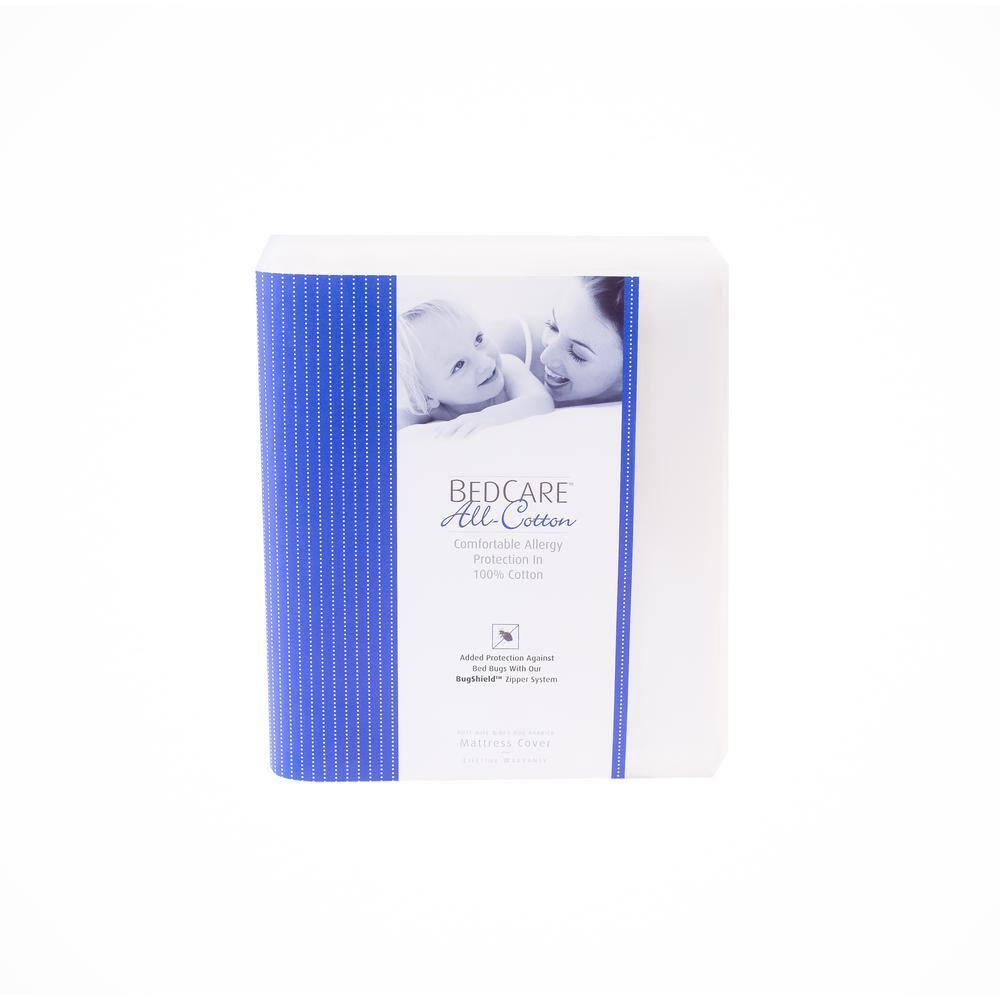 All-Cotton Allergy 9 in. Deep Full Mattress Cover