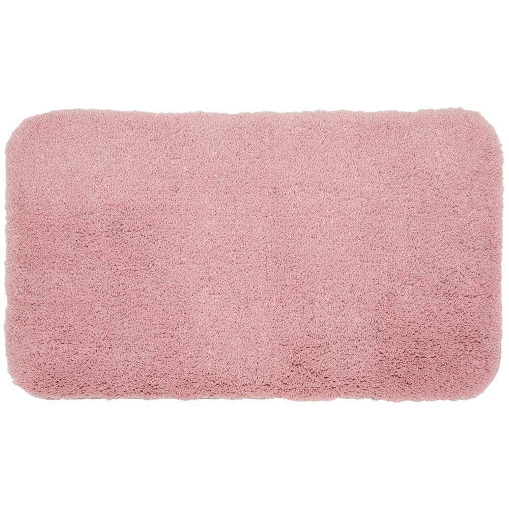 Mohawk Home Pure Perfection Nylon Bath Rug Scatter, Rose Pink 1'5" x 2'