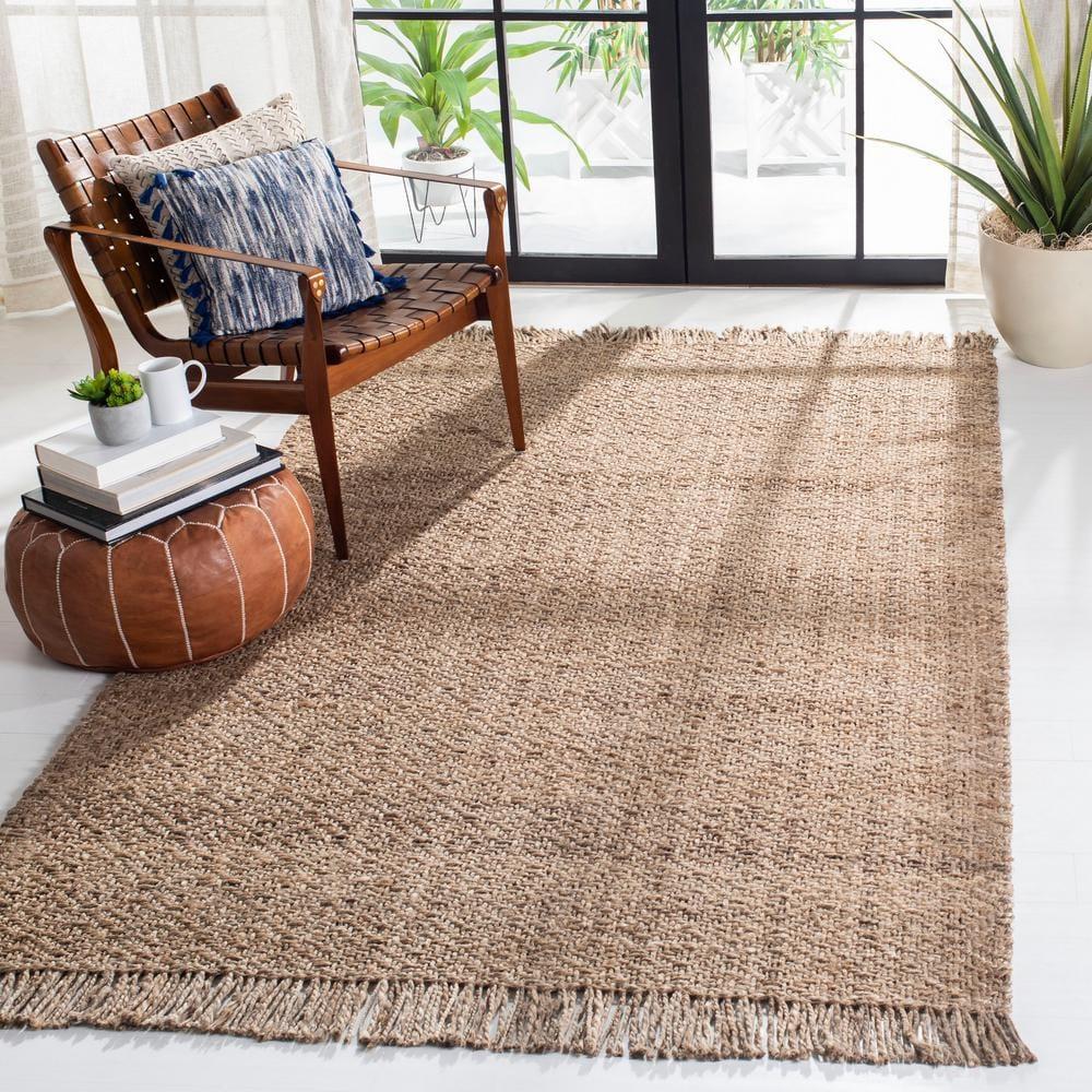 Natural Fiber NF821 Hand Woven Area Rug - Grey/Natural - 5'x8' - Safavieh.