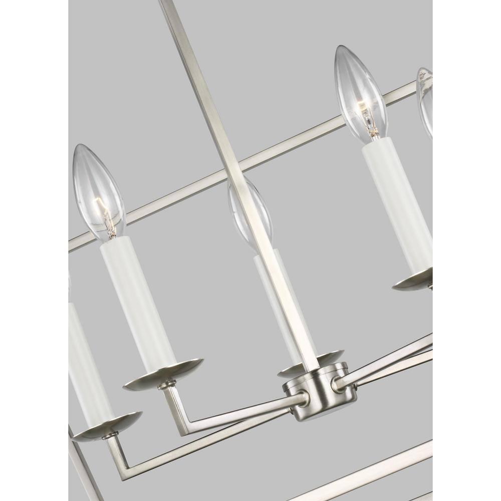 Gala Wide Pendant Light - Brushed Nickel / 28"W