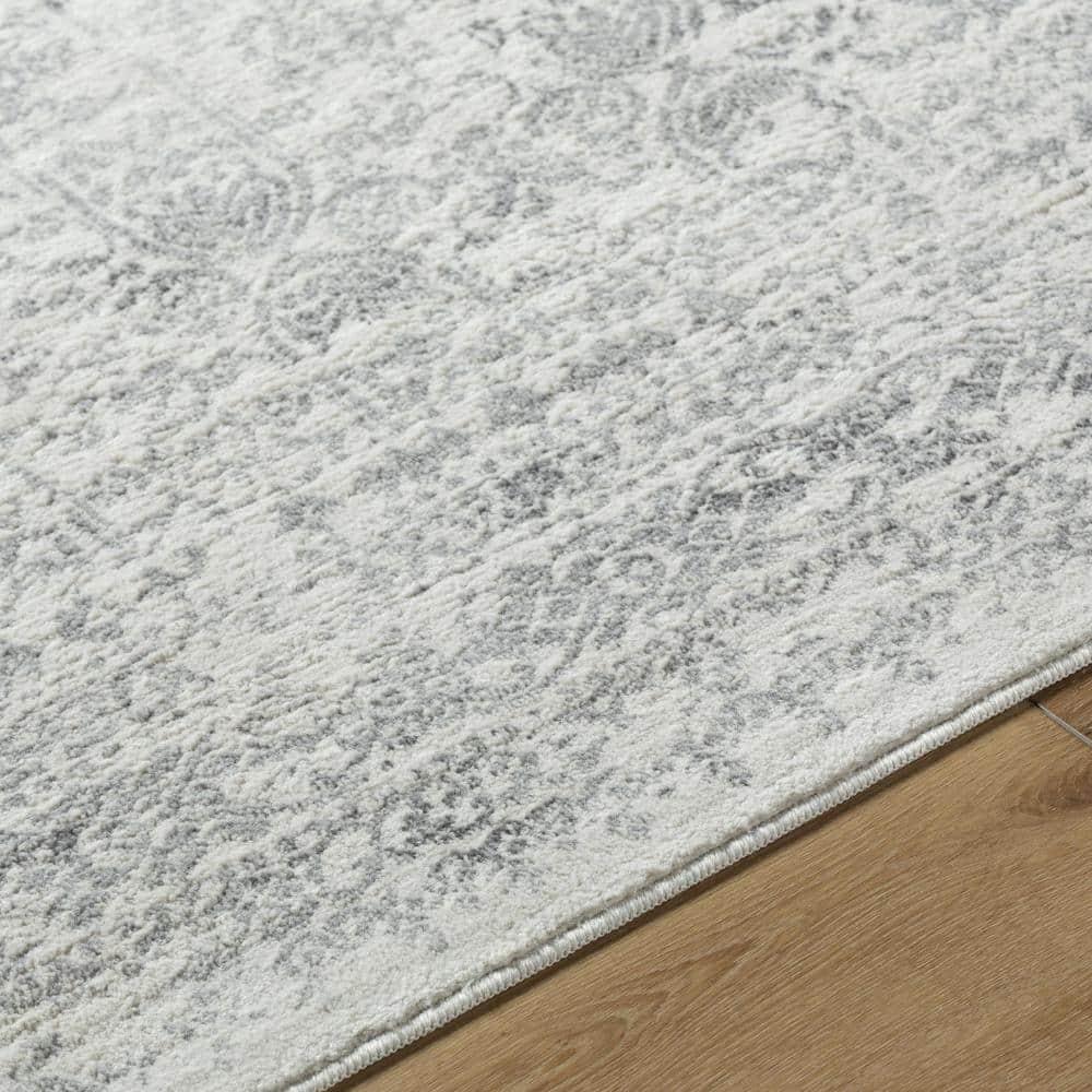 Livabliss Roma Vintage Oriental Area Rug,5'3" x 7'1",Cream/Grey