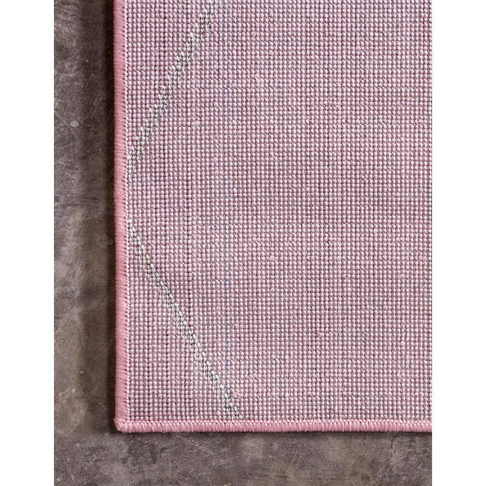 Unique Loom 7' 0 x 10' 0 Trellis Frieze Geometric Light Pink Area Rug