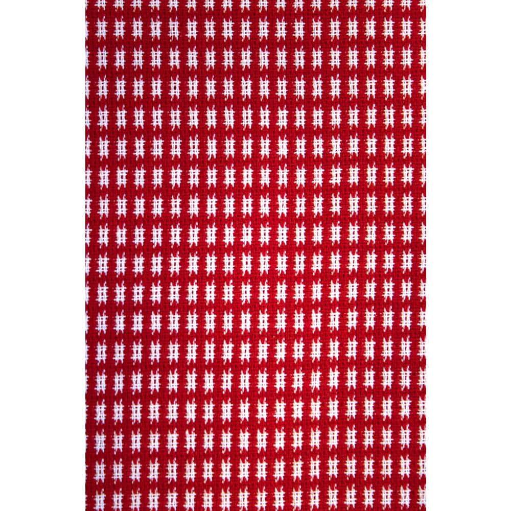 Lintex Linens Homespun Red 100% Cotton Tablecloth 70" Round