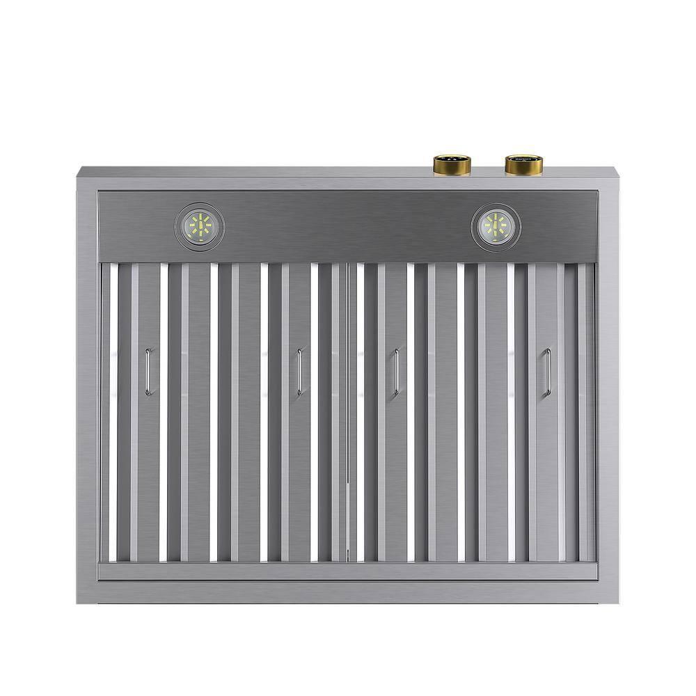 Kucht Kucht 30" Stainless Steel 900 CFM Ducted (Vented) Wall Mounted Required Range Hood with Baffle Filter