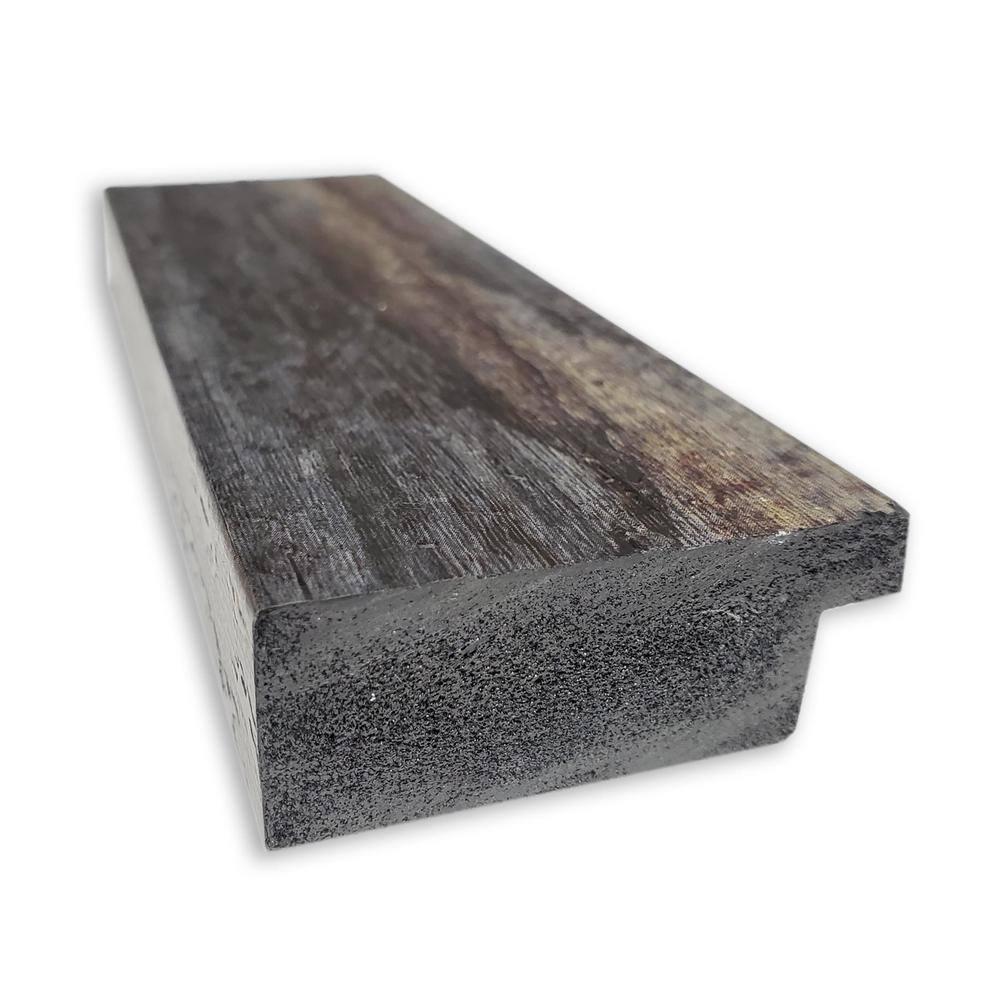 Bronze Bark Texture Rectangular Wood Vanity Mirror 30x30