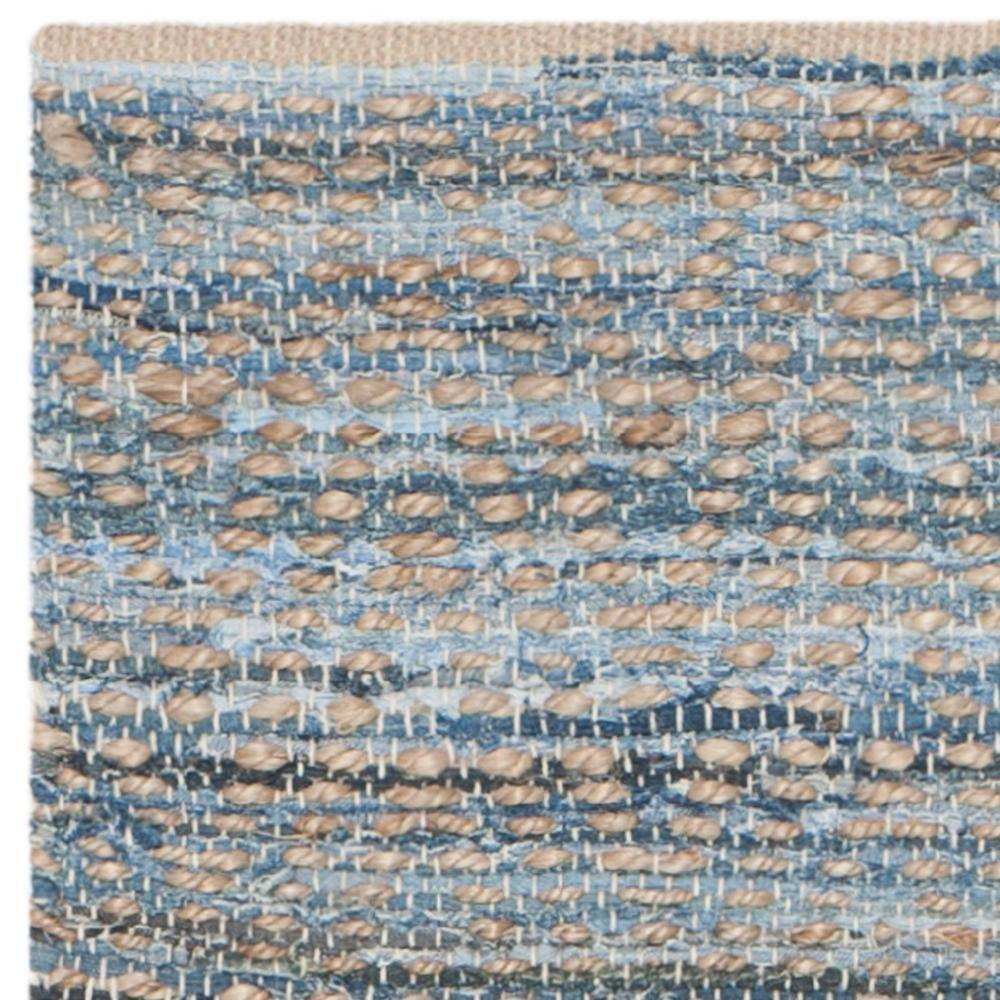 Cape Cod CAP350 Hand Woven Runner Rug - Natural/Blue - 2'3"x10' - Safavieh.