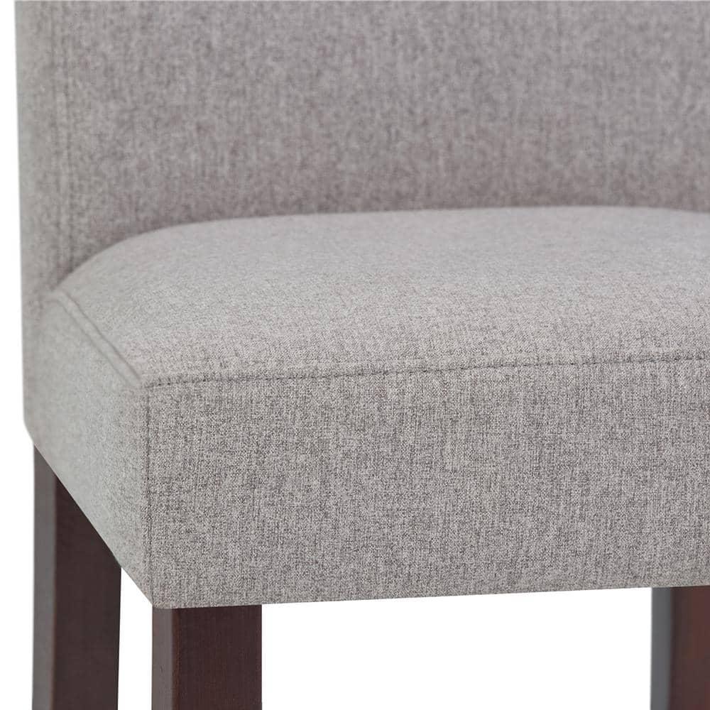 Simpli Home Acadian 17.99'' H Linen Look Polyester Upholstered Parsons Chair (Set of 2)