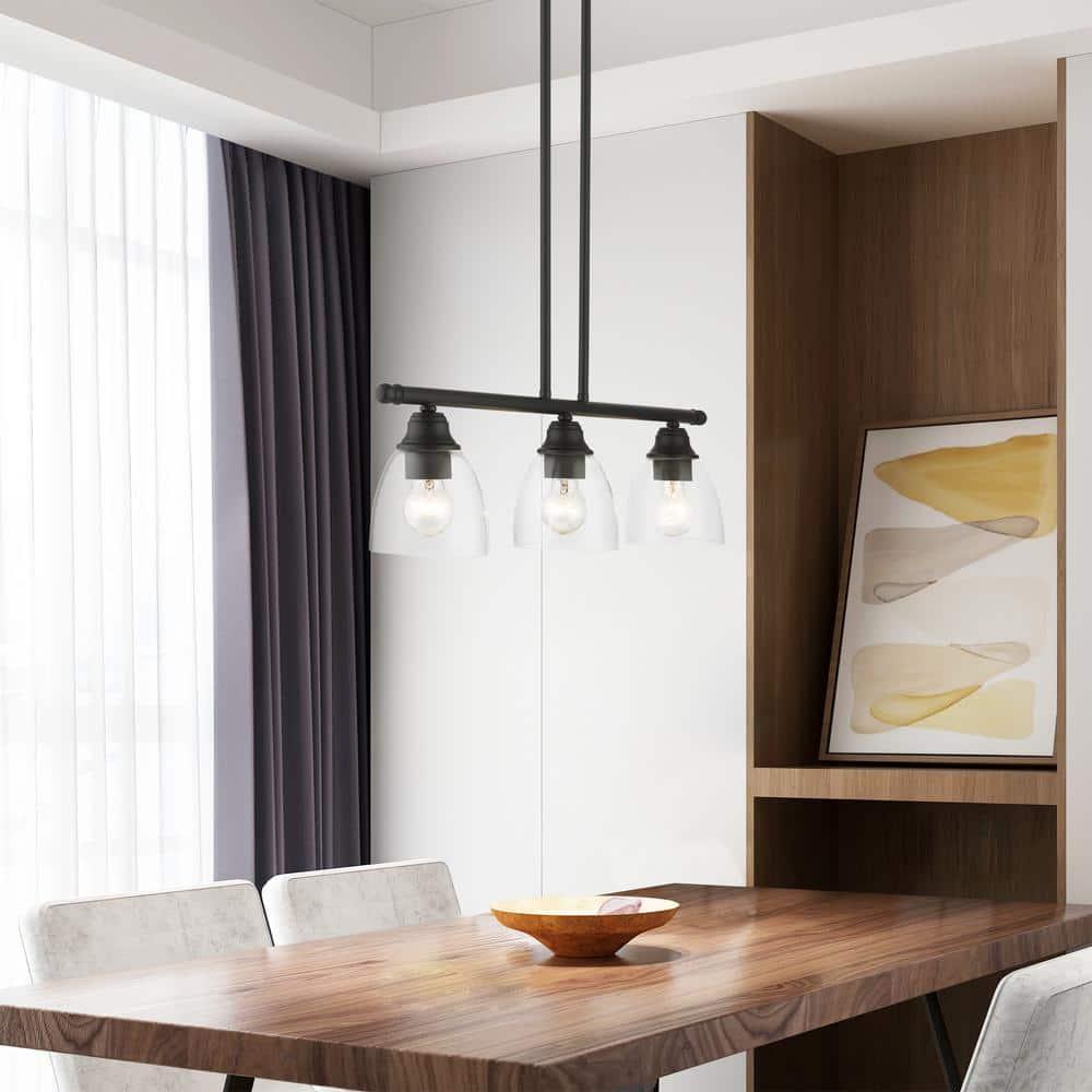 Livex Lighting Montgomery 3 - Light Chandelier in  Black