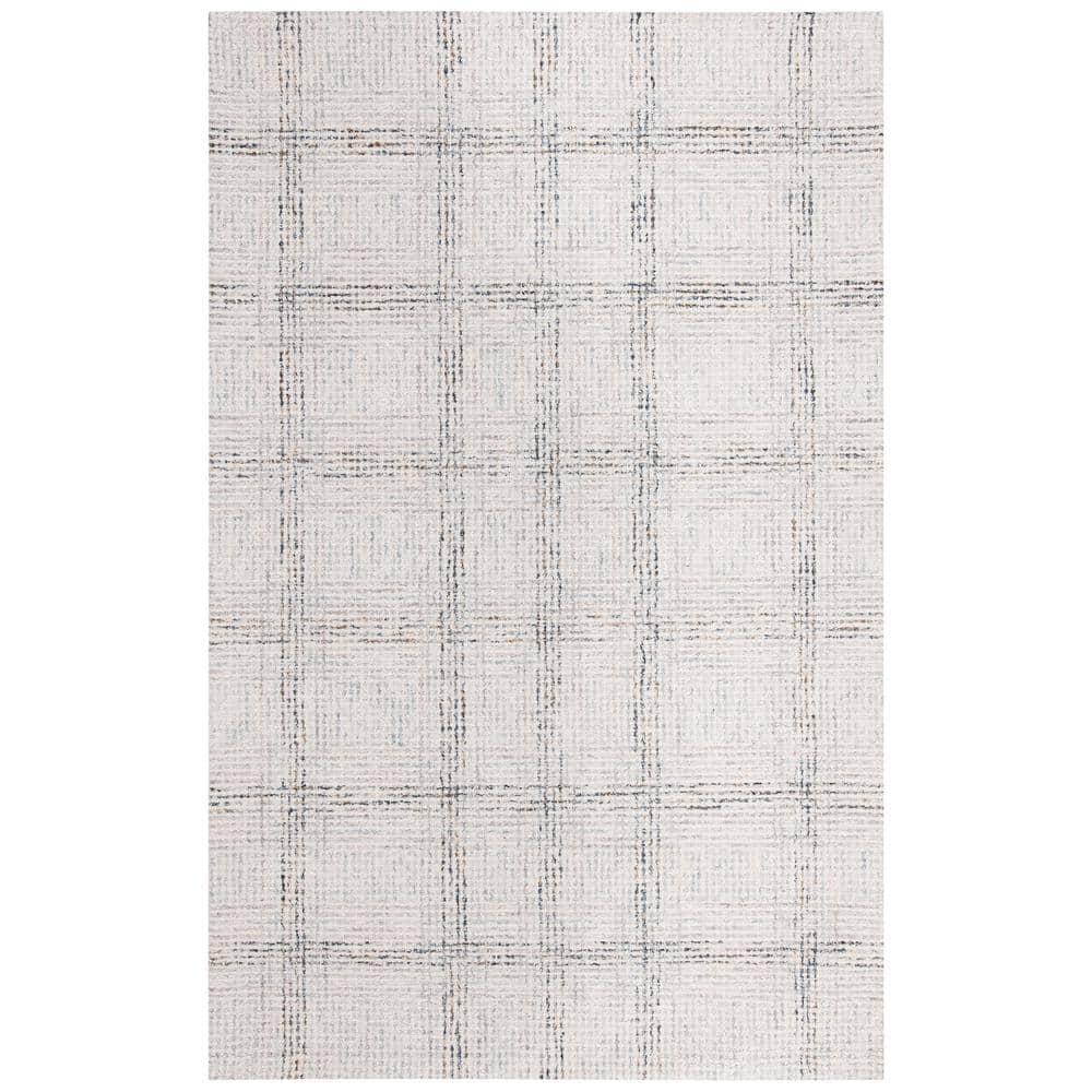 Abstract ABT657 Handmade Indoor Area Rug - Ivory/Gold - 4'x6' - Safavieh