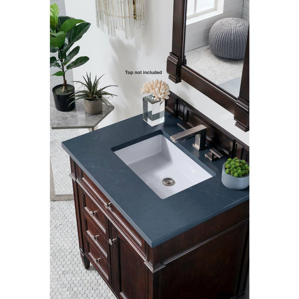 Burnished Mahogany 29" Traditional Single Vanity Base