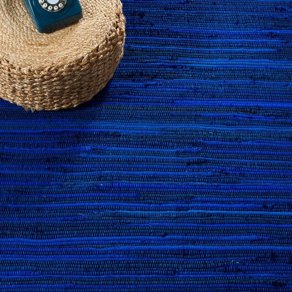 Rag Blue/Multi 10 ft. x 14 ft. Striped Area Rug