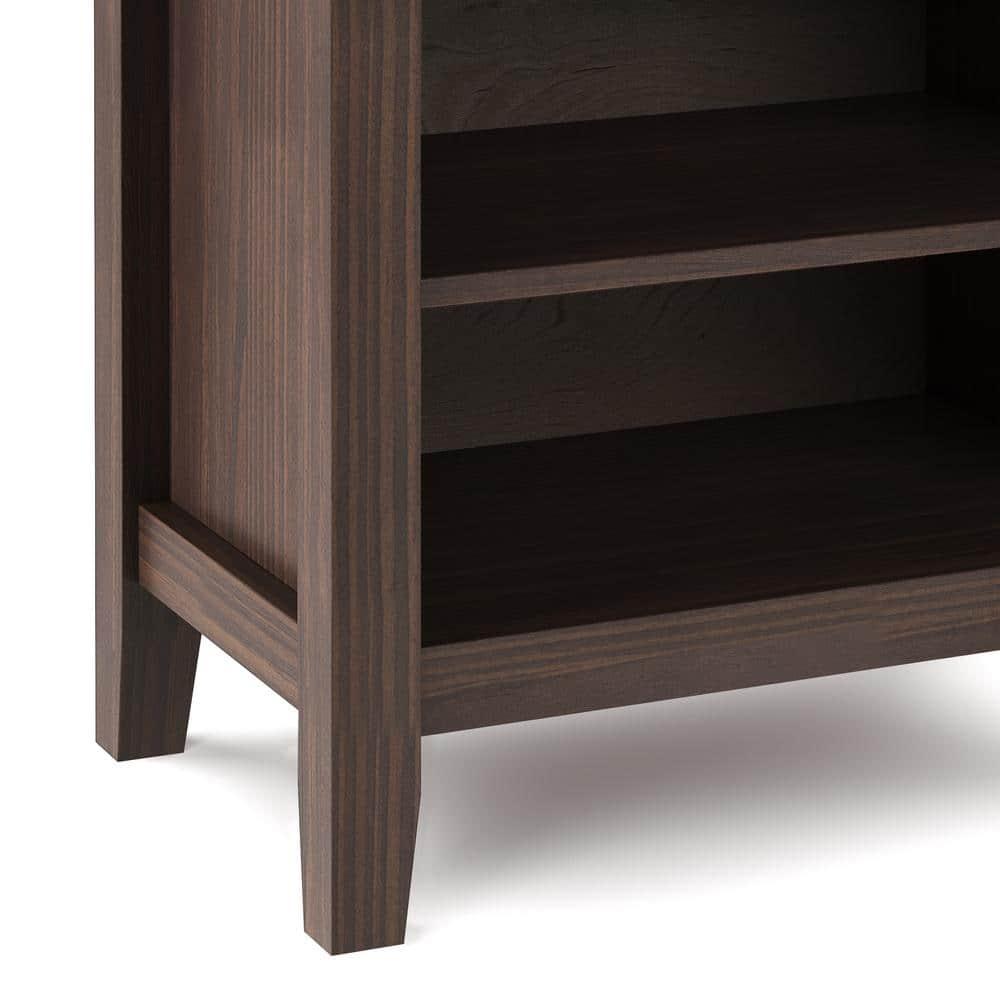 Simpli Home Artisan 24"W Solid Wood Nightstand with Drawer and Shelves