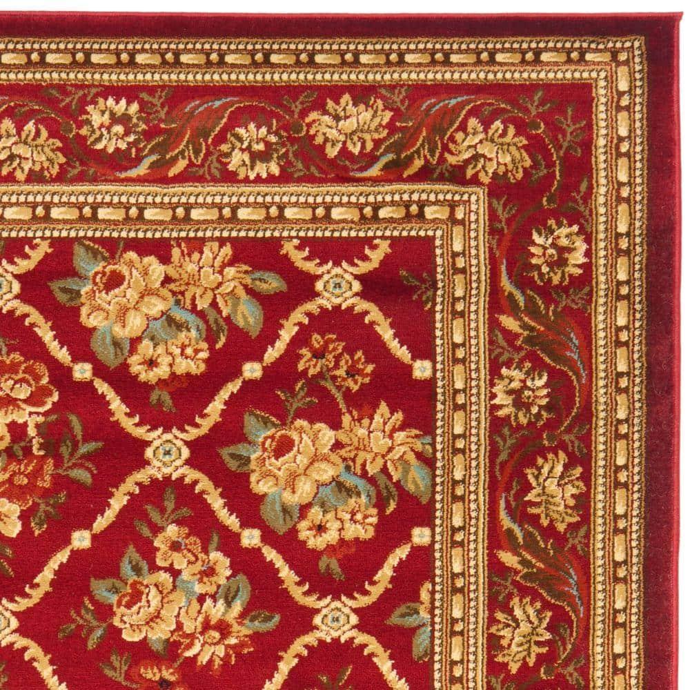 Lyndhurst LNH556 Power Loomed Area Rug - Red/Red - 8'9"x11'9" - Safavieh.
