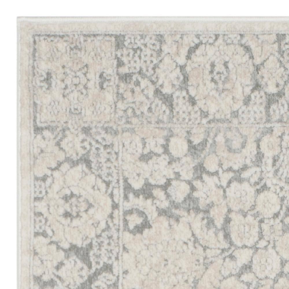 Reflection RFT667 Power Loomed Runner Rug - Light Grey/Cream - 2'3"x6' - Safavieh.