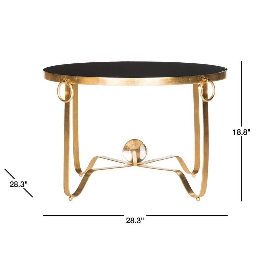 Elisha Accent Table - Gold/Black - Safavieh.