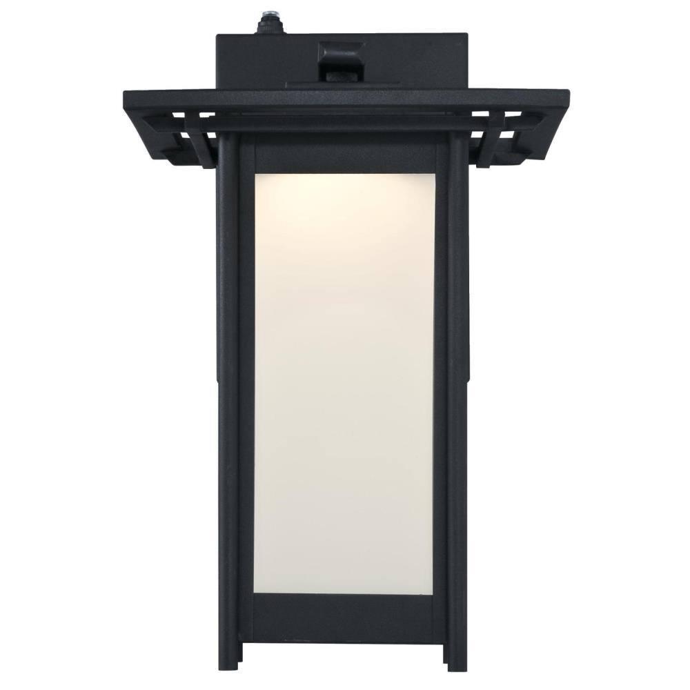 Westinghouse Lighting Westinghouse Clarissa One-Light Outdoor Wall Lantern 12 LED Textured Black Black Painted