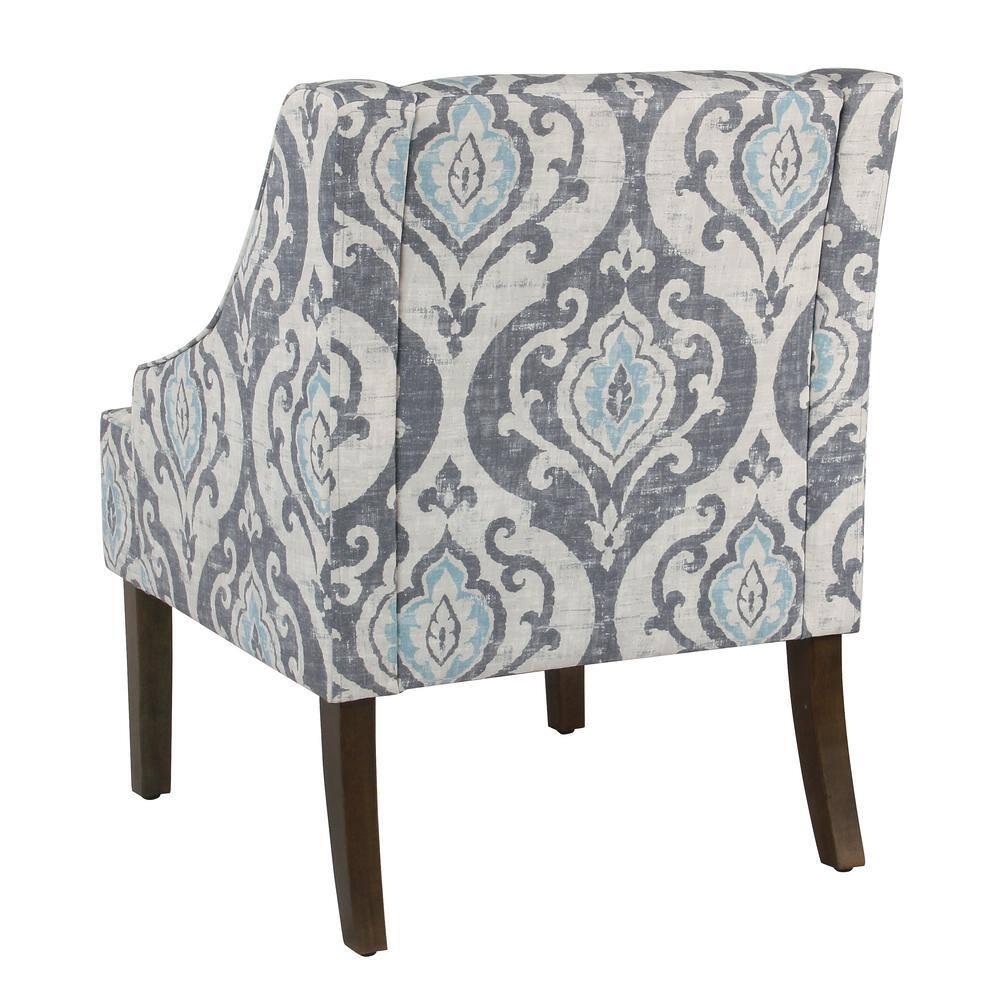 Classic Swoop Accent Armchair Suri Blue - HomePop