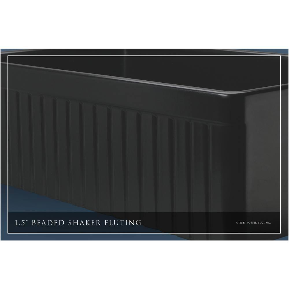 Matte Black Fireclay Single Bowl Farmhouse Kitchen Sink