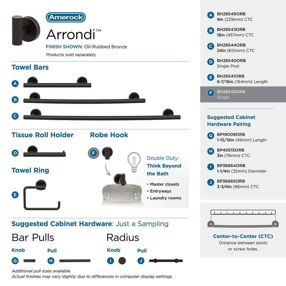 Arrondi™ Wall Mounted Robe Hook