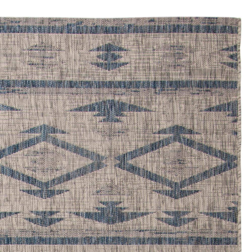 Courtyard CY8863 Power Loomed Indoor/Outdoor Area Rug - Grey/Navy - 8'x11' - Safavieh.