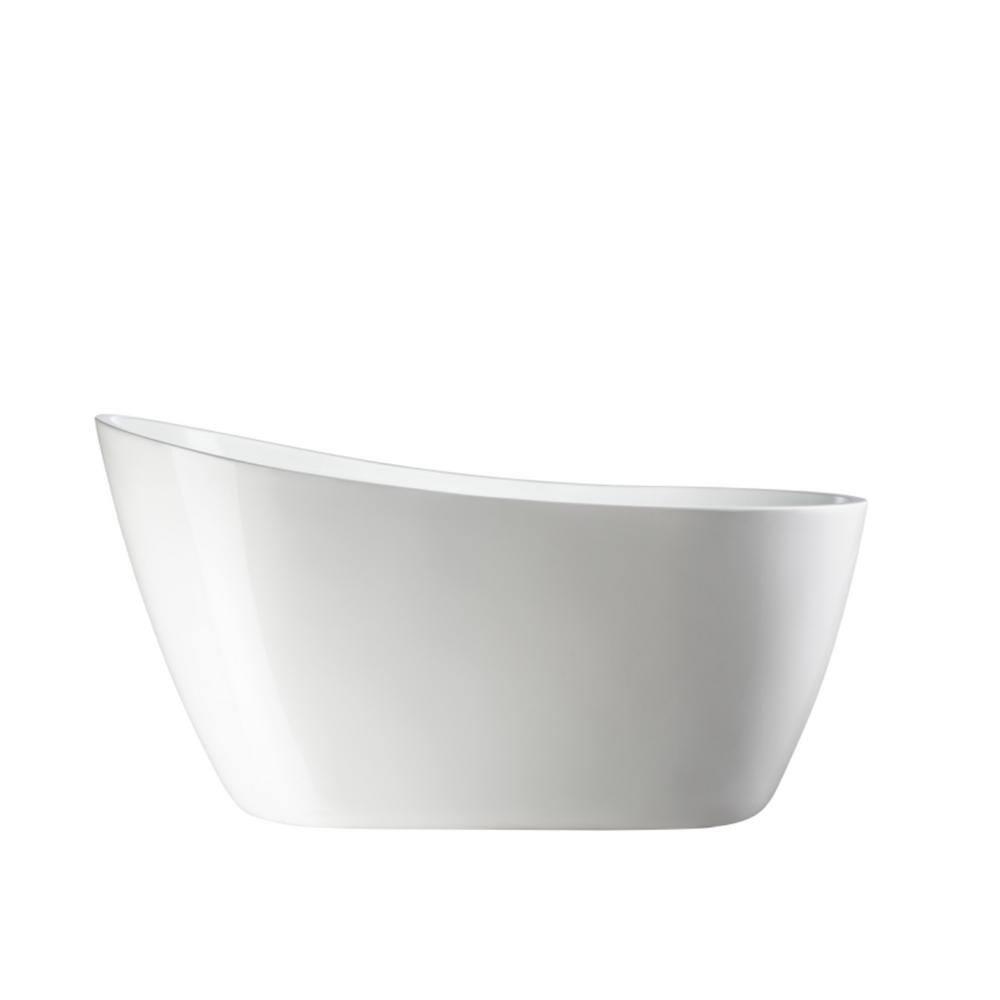 Maya 55" x 28" Freestanding Soaking Acrylic Bathtub